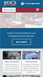 Mobile Screenshot of kensautobodyrepairs.com